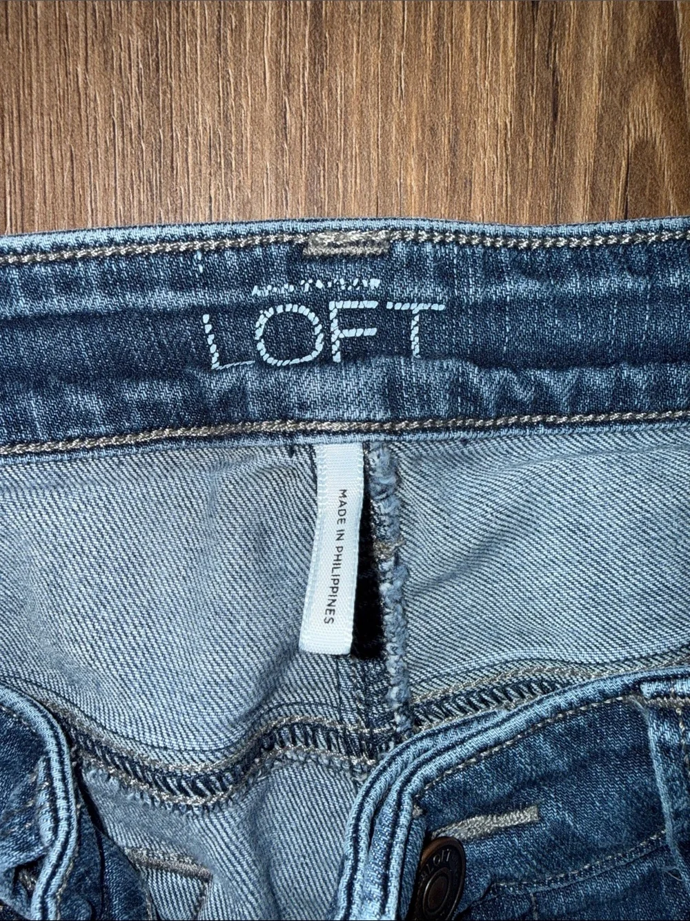 LOFT Medium Wash Straight-Leg Jeans - Picture 2 of 3